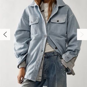 FreePeople - Ruby Soft Layering Button Down Shacket Shirt Jacket - Medium